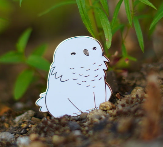 Snowy Owlbear Pins (AUS)