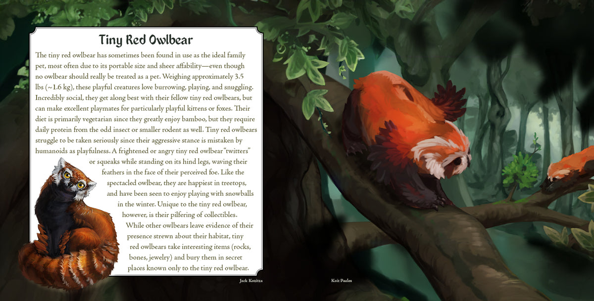 Hoot and Growl: An Owlbear Lorebook - Digital Edition