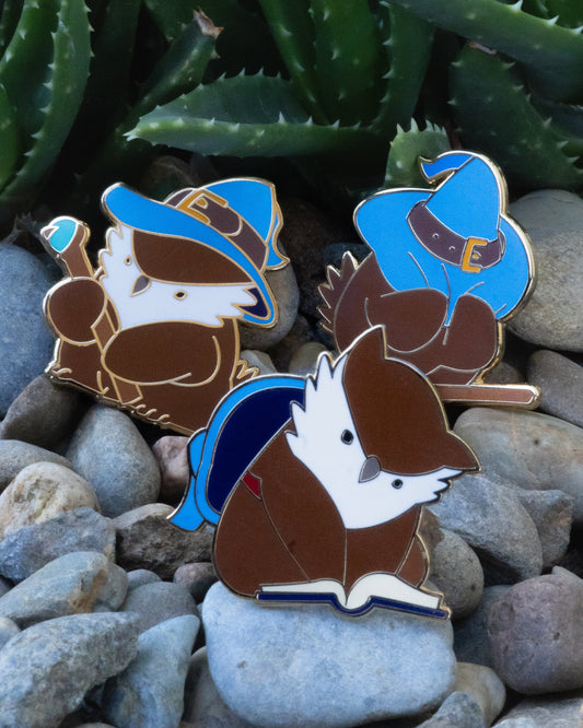 Owlbear Wizard Pins (AUS)