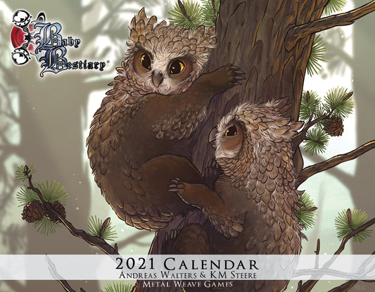Baby Bestiary Calendar (2024, 2023, 2022, 2021, 2020) - Digital Edition