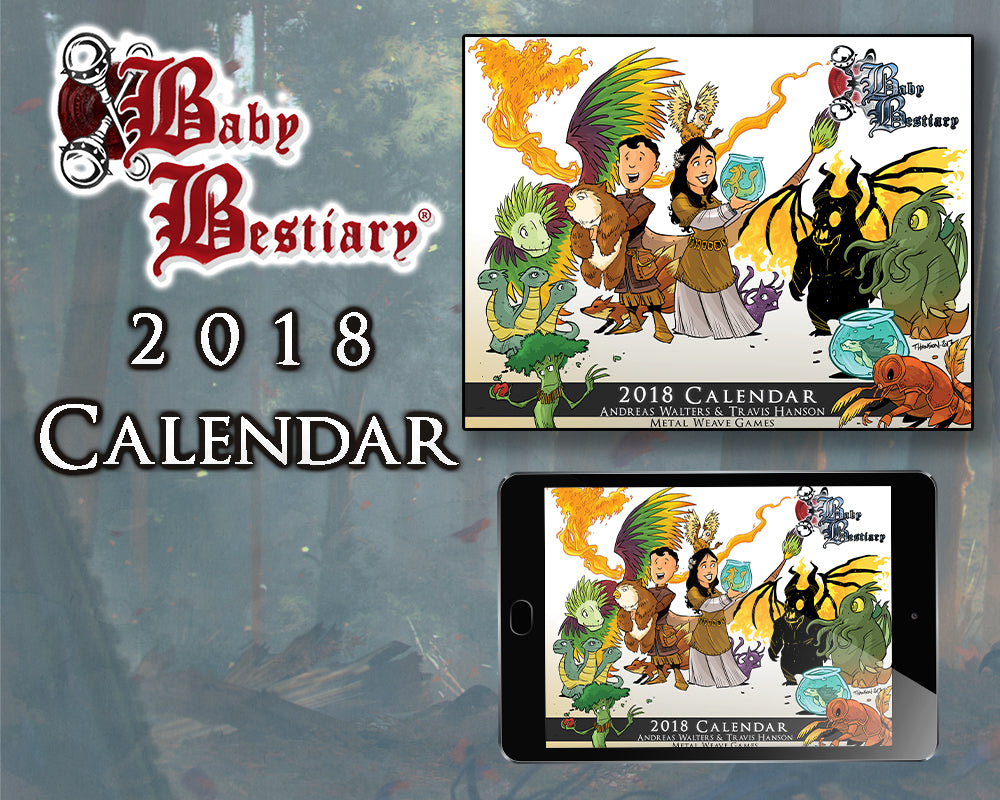 Baby Bestiary Calendar (2019, 2018, 2017, 2016, 2015) - Digital Edition