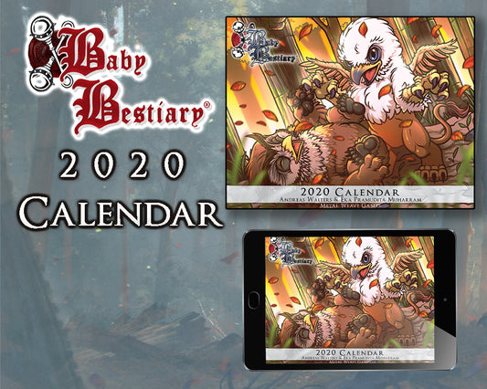 Baby Bestiary Calendar (2024, 2023, 2022, 2021, 2020) - Digital Edition