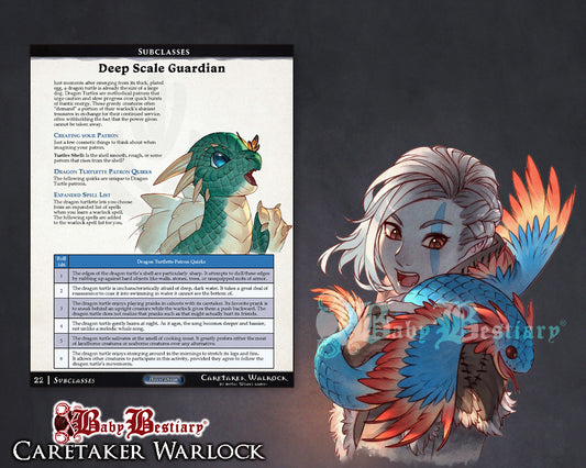 Baby Bestiary: Caretaker Warlock (5e) - Digital Edition