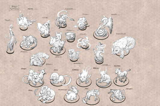 Baby Bestiary Virtal Tokens by Epic Isometric